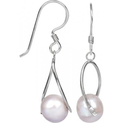 Jwl Jewellery náušnice Strieborné s pravou perlou JL0110