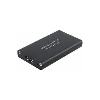 Coreparts mSATA to USB3.0 SSD Enclosure MSUB3302, HDD/SSD enclosure, mSATA, Hot-swap, USB connectivity, Black