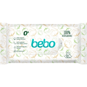 Bebo Биоразградими влажни кърпички Бебо - 12 броя (1463)