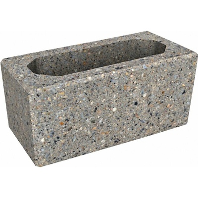 Tvárnice plotová CS BETON Blok 20 hladká šedá – 400 × 200 × 200 mm