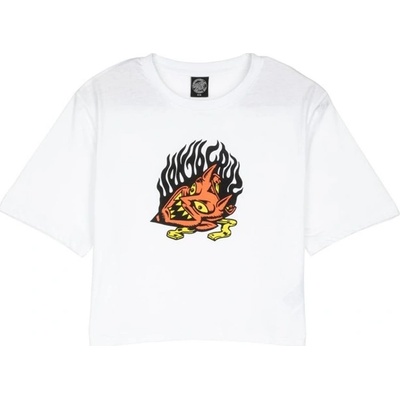 SANTA CRUZ Delfino Devil Mask Front T-Shirt White