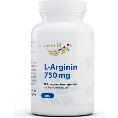 vitaworld Поддържа мускулите - Л-Аргинин, 750 mg х 100 капсули (05378217 VW)