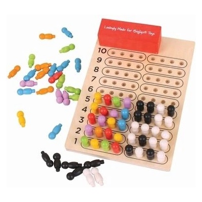 Bigjigs Toys -Дървена игра Бикове и крави