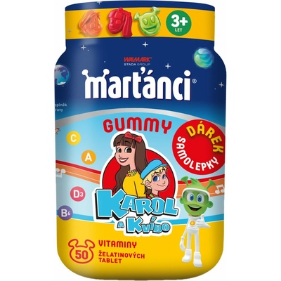 Walmark Marťankovia Gummy Karol & Kvído jar-leto 50 toboliek