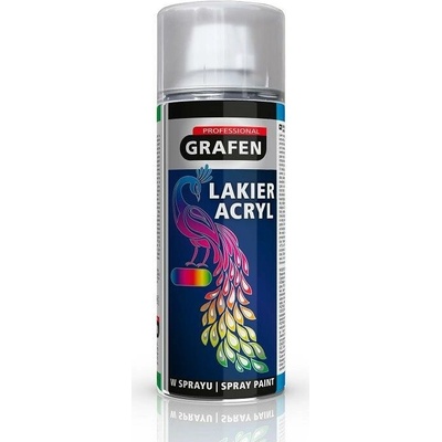 TATechnix Lak v spreji matný čierny RAL9005 akrylový Grafen Professional - 400ml