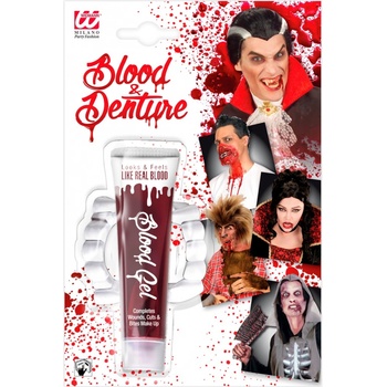 Upíří zuby s umělou krví