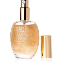 SOSU by Suzanne Jackson Hydratačný olej na telo Born to shine s trblietkami Zlatý 50 ml