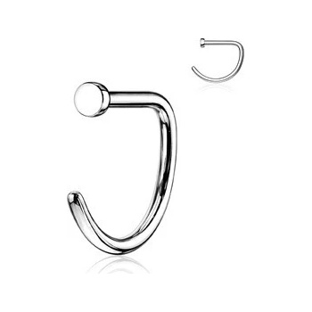 Šperky4U piercing do nosu kruh titan TIT1113-1010