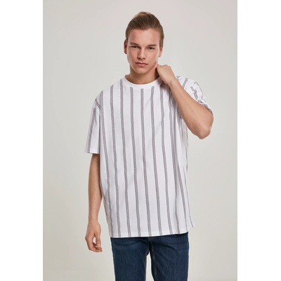 Urban Classics Мъжка тениска в бяло Urban Classics Heavy Oversized AOP Stripe UB-TB2883-01289 - Бял, размер L