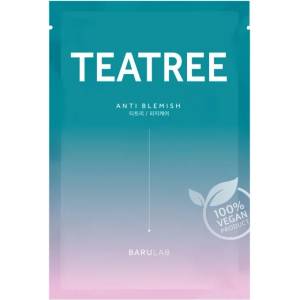 Barulab The Clean Vegan Teatree Mask - Себорегулираща маска с масло от чаено дърво 1бр/23г