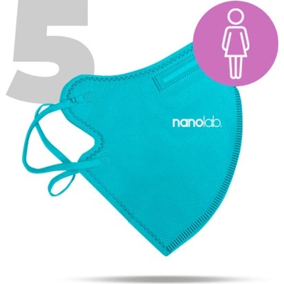 Nanolab nano Český bezpečný respirátor FFP2 modrý 5 ks