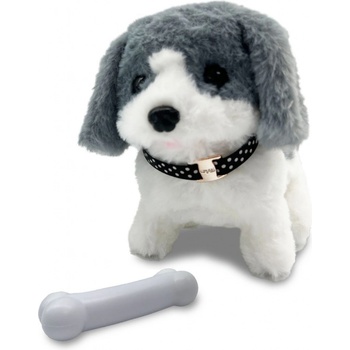 Alltoys Maznáčik 400225 psík Punťo šedobiely