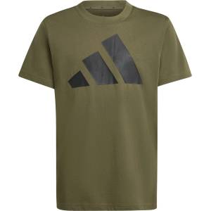 Adidas Детска тениска adidas Kid's Bold Tee 160 T-shirt - Olive Strata / Black - размер 140 (EU) (704-4531-0312)