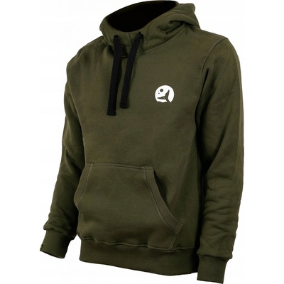 Rybárska mikina s kapucňou s potlačou Logo Moonfin zelená