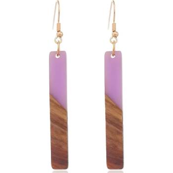 HARAHU Обеците wo-32696 - Лилава kp32696 (wo-32696)