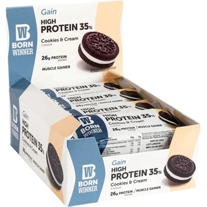 Born Winner Gain 35% High Protein Bar [12 x 75 грама] Бисквити с крем