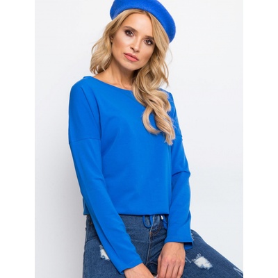 DÁMSKE TRIČKO NA ZAVIAZANIE V PÁSE RV BZ 5122.10P BLUE