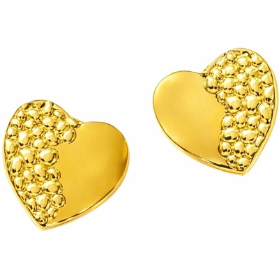 Solla Golden Heart Shine dámske náušnice z ocele 304 zlaté CH-Z-NA32