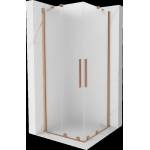 Mexen Velar Duo плъзгаща се душ кабина 100 x 100 см, матирано, четкована мед - 871-100-100-32-65 (871-100-100-32-65)