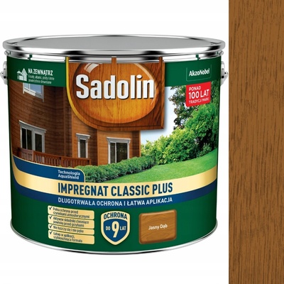 SADOLIN CLASSIC PLUS VODNÍ IMPREGNACE NA DŘEVO SVĚTLÝ DUB 9L