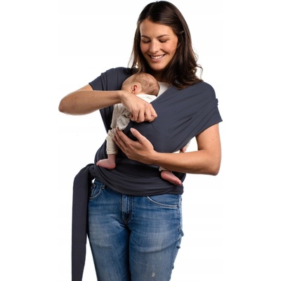 Boba šátek Wrap Organic tmavě šedá – Hledejceny.cz