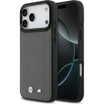 BMW Калъф BMW M Quilted Logo MagSafe за iPhone 17 Pro Max - графитен