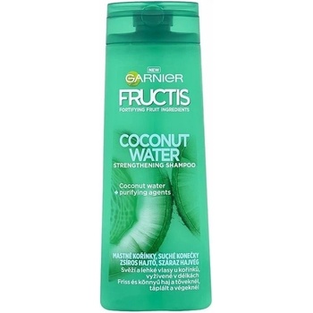 Garnier Fructis Coconut Water posilňujúci šampón na mastné korienky a suché končeky vlasov 250 ml