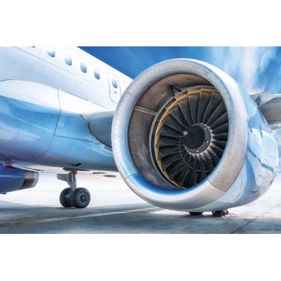 DIMEX ART Флизелинов фототапет реактивен самолет двигател 375 x 250 см