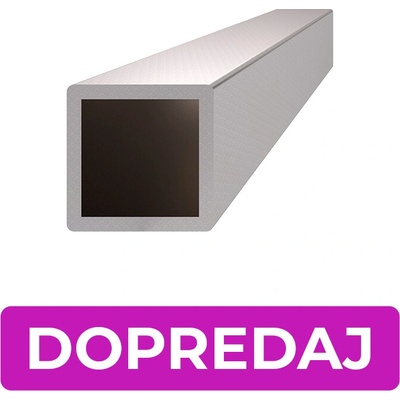 DOPREDAJ profil 10 x 10 x 1 x 4000 mm, brúsená AISI 304