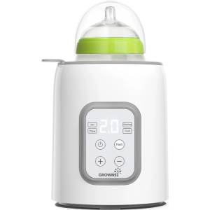  Grownsy Grownsy затопляща машина за шишета, вграден таймер, 280 W, сив (N10T) Бебефон