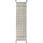 Flair Rugs Бежово-синя памучна пътека , 60 x 200 cm Leela - Flair Rugs (503119368579)