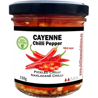 Chilli Manufaktura Nakládané Cayenne krájené 110 g