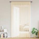 Pure Line Home Пердета с ресни в цвят кремав за тръбен корниз, 2 бр. , 140 x 250 см
