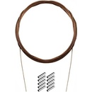 DELPHIN Oceľové lanko Bomb! s krimpovacími svorkami 7 vlákien 10 m 18 kg