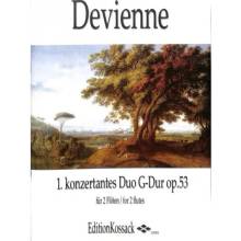 Konzertantes Duo 1 G Op. 53 pre dve priečne flauty