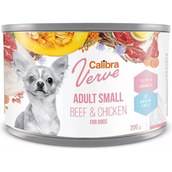 Calibra Dog Verve GF Adult Small Beef & Chicken 200 г