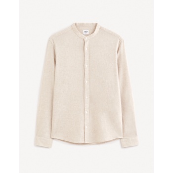 Celio Бежова мъжка риза с ленено каре Celio Galinco Celio | Bezhov | МЪЖЕ | XL