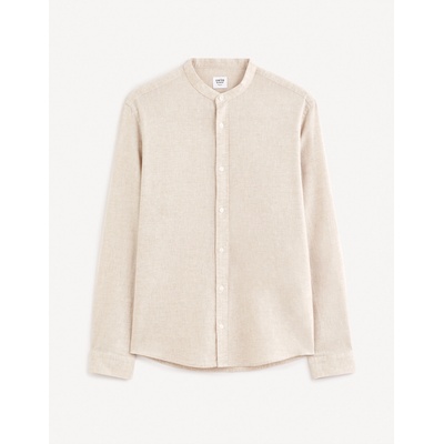 Celio Бежова мъжка риза с ленено каре Celio Galinco Celio | Bezhov | МЪЖЕ | XL