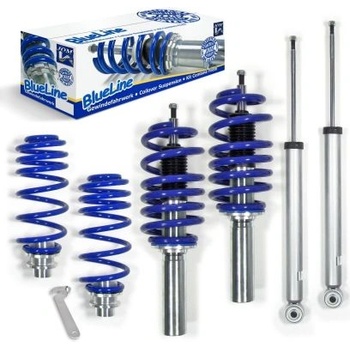 Регулируемо окачване audi a4 b8 b9 (2007-2015) / a5 (2009-2017) / a6 4f (2008-2018) / a7 (2009-2017) - сини пружини