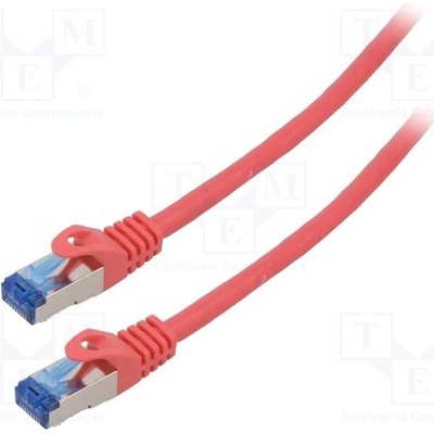 Lanberg PCF6A-10CC-1500-R Patch S/FTP Cat 6a RJ45 vidlice z obou stran lanko CCA