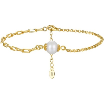 Majya stříbrný náramek SASUN pozlacený 11729