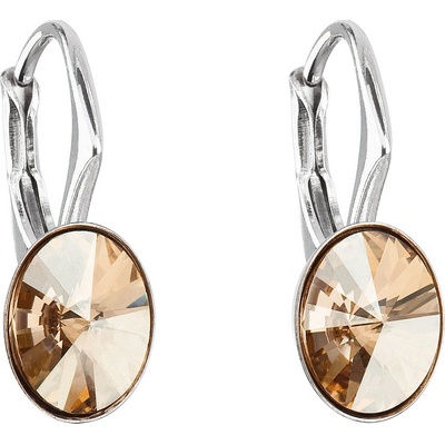 Pavona visací s krystaly Swarovski zlatý ovál 31276.5