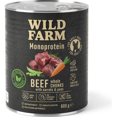 Wild Farm Monoprotein Beef hypoalergénne 800 g