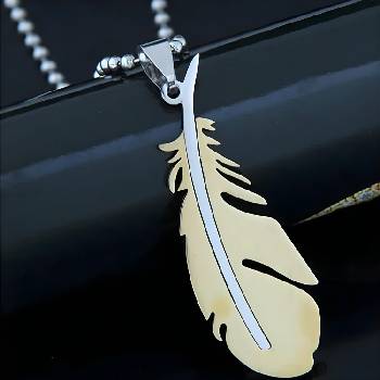 HARAHU Колие SI-34159 Feather - Златен KP34159 (SI-34159)