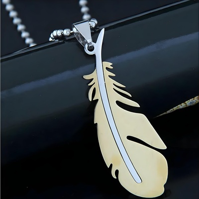 HARAHU Колие SI-34159 Feather - Златен KP34159 (SI-34159)