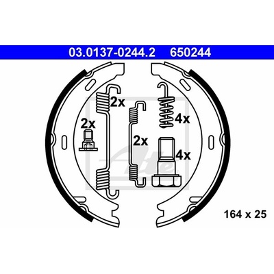 Sada brzd. čeľustí parkov. brzdy ATE 03.0137-0244.2
