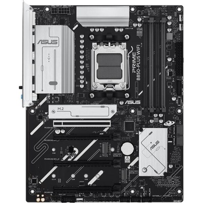 Дънна платка Asus Prime B850-PLUS WIFI, B850, AM5, DDR5, PCI-E 5.0 (DP&HDMI), 4x SATA 6Gb/s, 3x M. 2 slots, 3x USB 3.2 Gen 2 Type-A, 1x USB 3.2 Gen 2 Type-C, 2.5GbE LAN, Wi-Fi 6E, Bluetooth 5.3, ATX (90MB1L80-M0EAY0)