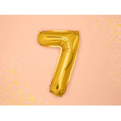 Party Deco FB10M 7 019 Fóliový balón zlatý číslo 35 cm 7