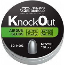 Diabolky JSB Knockout Slugs 6,37 mm 150 ks