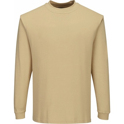 Portwest Flame Resistant Anti-Static FR11 nehořlavé triko s dlouhými rukávy Hnědá 2xl – Zbozi.Blesk.cz